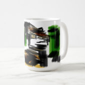 オオカミの冬の楽しみ コーヒーマグカップ (正面右)
