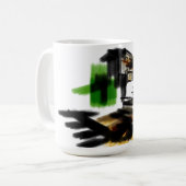 オオカミの冬の楽しみ コーヒーマグカップ (正面左)