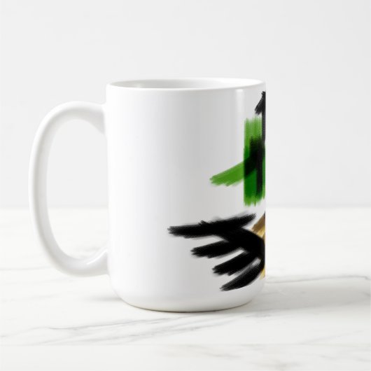 オオカミの冬の楽しみ コーヒーマグカップ (左)