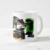 オオカミの冬の楽しみ ジャンボコーヒーマグカップ (正面右)