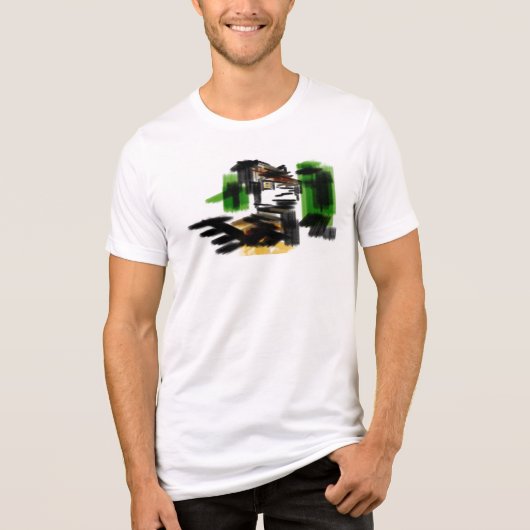 オオカミの冬の楽しみ トライブレンドTシャツ (正面)