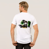 オオカミの冬の楽しみ トライブレンドTシャツ (裏面全面)