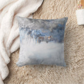 オオカミの冬の領土 クッション (ブランケット)