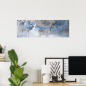 オオカミの冬の領土 ポスター (ホームオフィス)