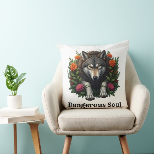 オオカミの危険な魂 クッション (椅子)