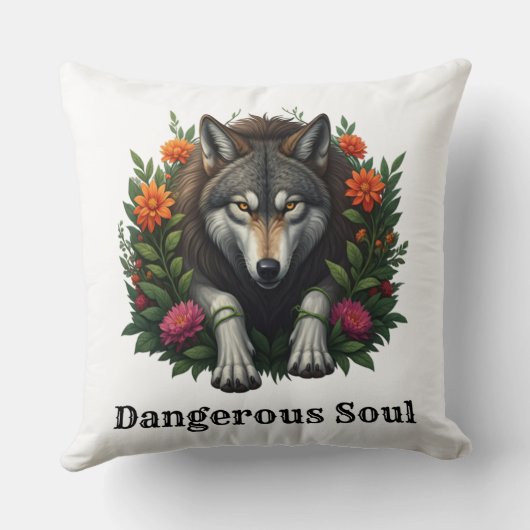 オオカミの危険な魂 クッション (裏面)