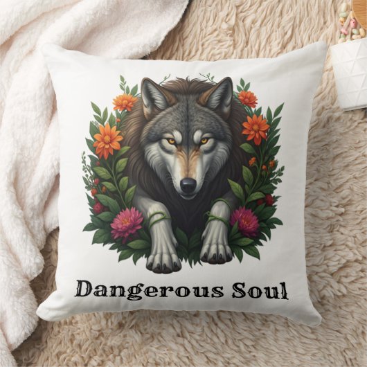 オオカミの危険な魂 クッション (ブランケット)