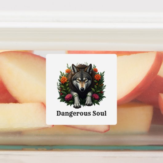 オオカミの危険な魂 ラベル (貼付)