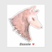 オオカミの友人レッドウォーター色オオカミ シール (シート)