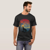 オオカミの吠える抽象的なスタイル Tシャツ (正面フル)