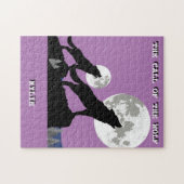 「オオカミの呼びパーソナライズされた声」 ジグソーパズル (横)