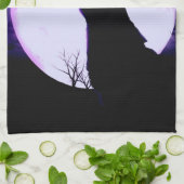 オオカミの喚き声の台所タオル キッチンタオル (折り畳み)