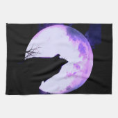 オオカミの喚き声の台所タオル キッチンタオル (横)