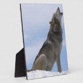 オオカミの喚き声 フォトプラーク (側面)