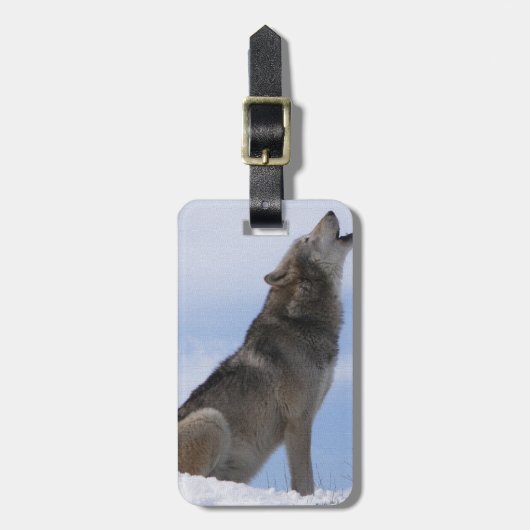 オオカミの喚き声 ラゲッジタグ (正面縦)