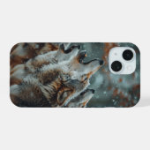 オオカミの声 iPhone 15ケース (裏面横)