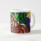 オオカミの夜の喜びおもしろい ジャンボコーヒーマグカップ (正面右)