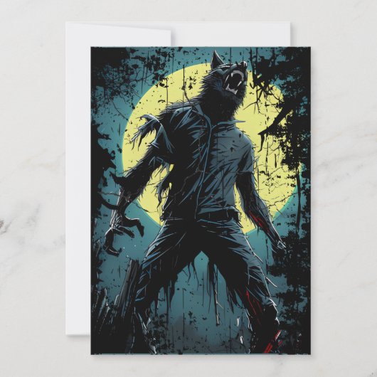 オオカミの夜襲 招待状 (正面)