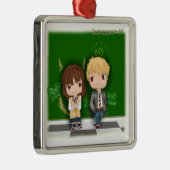 オオカミの女の子及び黒い王子の~エリカX Kyouya メタルオーナメント (右)