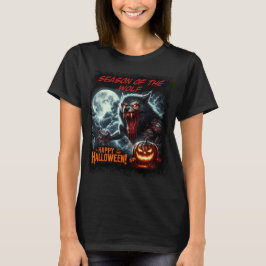 オオカミの季節 ハッピー ハロウィン Tシャツ