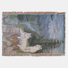 オオカミの安全な避難所毛布 スローブランケット