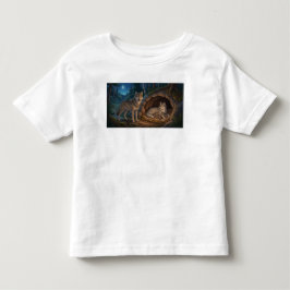 オオカミの家族 トドラーTシャツ