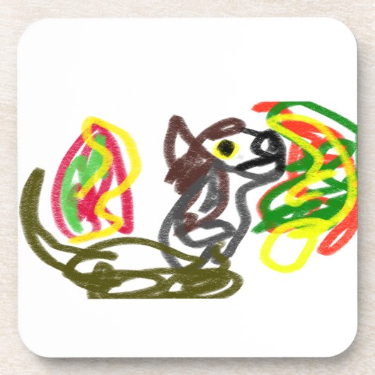 オオカミの幸せな秋 コースター (正面)