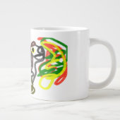 オオカミの幸せな秋 ジャンボコーヒーマグカップ (右)