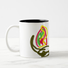 オオカミの幸せな秋 ツートーンマグカップ