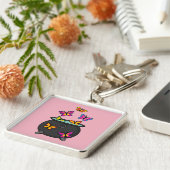 オオカミの幻想的な蝶 キーホルダー (側面)