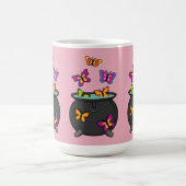 オオカミの幻想的な蝶 コーヒーマグカップ (中央)