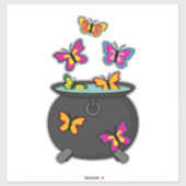 オオカミの幻想的な蝶 シール (シート)