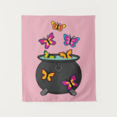 オオカミの幻想的な蝶 タペストリー (正面)