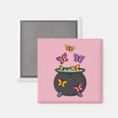 オオカミの幻想的な蝶 マグネット (正面/裏面)