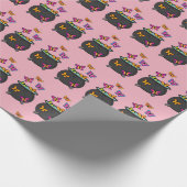 オオカミの幻想的な蝶 ラッピングペーパー (角)