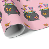 オオカミの幻想的な蝶 ラッピングペーパー (ロールコーナー)