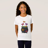 オオカミの幻想的な蝶 Tシャツ (正面フル)