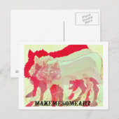 オオカミの後頭 ポストカード (正面/裏面)