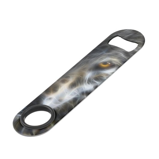 オオカミの感動的で強いポートレート スピード栓抜き (裏面アングル)