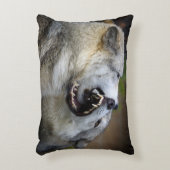 オオカミの戦い アクセントクッション (正面(垂直))