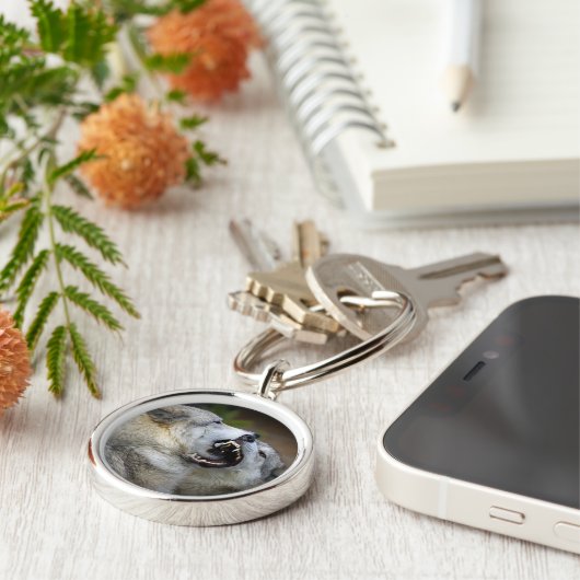 オオカミの戦い キーホルダー (側面)