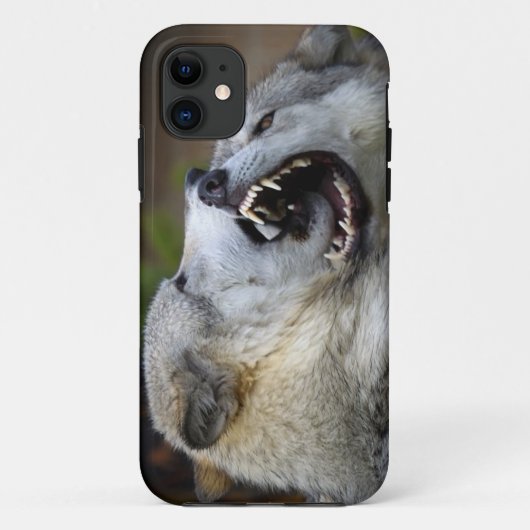 オオカミの戦い Case-Mate iPhoneケース (裏面)