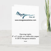 オオカミの挨拶状を遠ぼえする踊りライト カード (裏面)