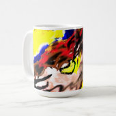 オオカミの星黄 コーヒーマグカップ (正面左)