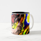 オオカミの星黄 ツートーンマグカップ (正面右)