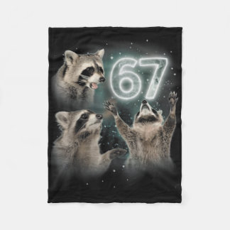 オオカミの月への遠吠え 67 6 7 ハロウィン 67 オオカミ フリースブランケット