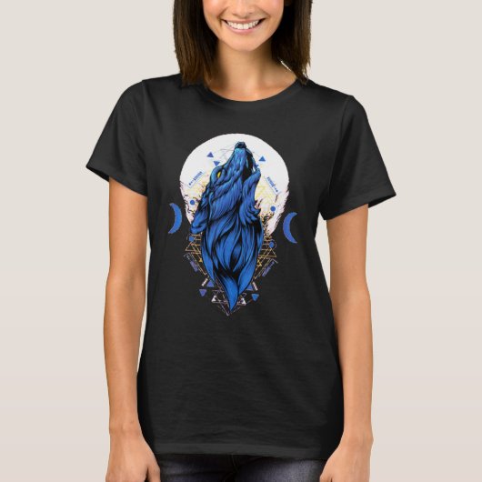 オオカミの月を愛する1 Tシャツ (正面)