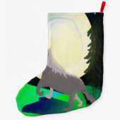 オオカミの月 ラージクリスマスストッキング (裏面)