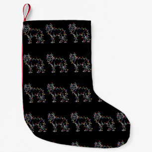 オオカミの木のクリスマス ペット 動物 オオカミ好き スモールクリスマスストッキング