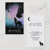 *～*オオカミの木を遠吠えする虹の月 名刺 (正面/裏面)